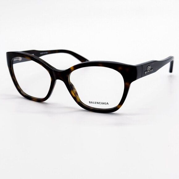 NEW BALENCIAGA EYEGLASSES BB0213O 002 ROUND HAVANA WOMEN EYEWEAR BALENCIAGA - Picture 4 of 8